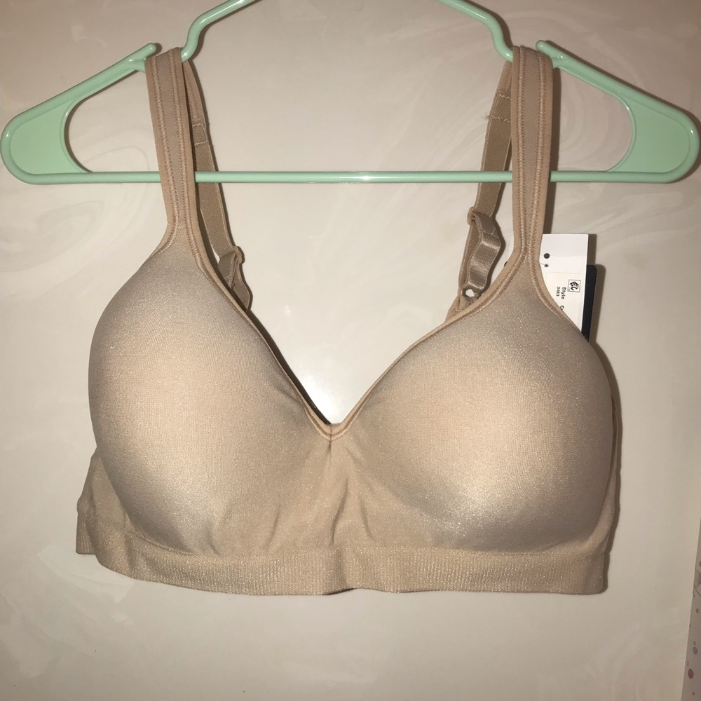 NWT Bali 40C T-Shirt Bra, No Wire, Tan Beige